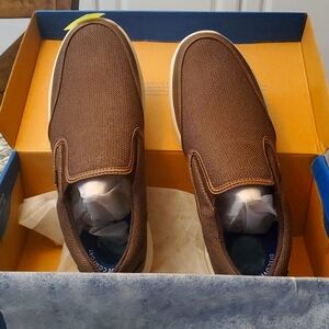 Nunn Bush Men's 10.5 wide brown slip ons